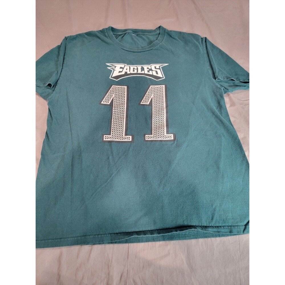 NFL Philadelphia Eagles Carson Wentz #11 Medium T-Shirt Men’s Green Player Tee